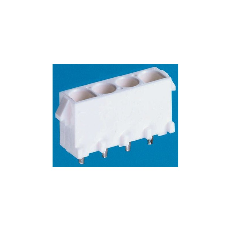 100 pcs - TE Connectivity Universal MATE-N-LOK Series Straight Through Hole Mount PCB Socket, 15-Contact, 3-Row, 6.35mm Pitch,