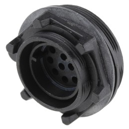 1 pcs - Bulgin Circular Connector, 12 Contacts, Panel Mount, Plug, Male, IP68, Standard Buccaneer Series