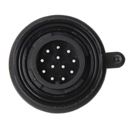 1 pcs - Bulgin Circular Connector, 12 Contacts, Panel Mount, Plug, Male, IP68, Standard Buccaneer Series