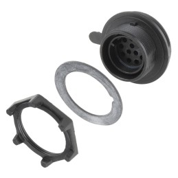 1 pcs - Bulgin Circular Connector, 12 Contacts, Panel Mount, Plug, Male, IP68, Standard Buccaneer Series