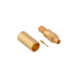 1 pcs : 908-41500 - RF Connectors / Coaxial Connectors SRT CRIMP PLUG GOLD 50ohm RG-316DB