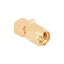 1 pcs : 2912-6001 - RF Connectors / Coaxial Connectors SMA Male Conn, R/A for .141 Cable