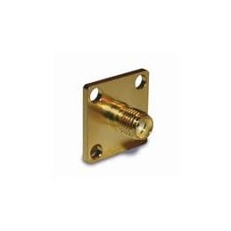1 pcs : 132215 - RF Connectors / Coaxial Connectors SMA PANEL JK 4 HOLE FLANGE .5 MNT HOLE