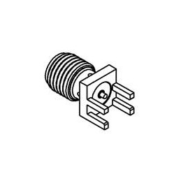 1 pcs : R124423223 - RF Connectors / Coaxial Connectors SMA / STRAIGHT JACK RECEPTACLE FOR PCB SMT TYPE - EDGE CARD.