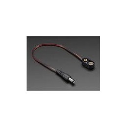 1 pcs : 80 - 9V Battery Snaps & Contacts 9V battery clip with 5.5mm/2.1mm plug