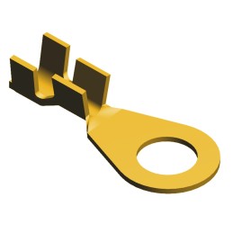 100 pcs - TE Connectivity Uninsulated Ring Terminal, 10 Stud Size, 0.5mm² to 1.4mm² Wire Size