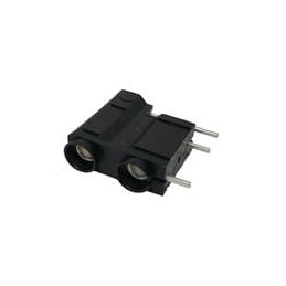 1 pcs : 572-0100 - Test Sockets DOUBLE PCB SOCK BLK