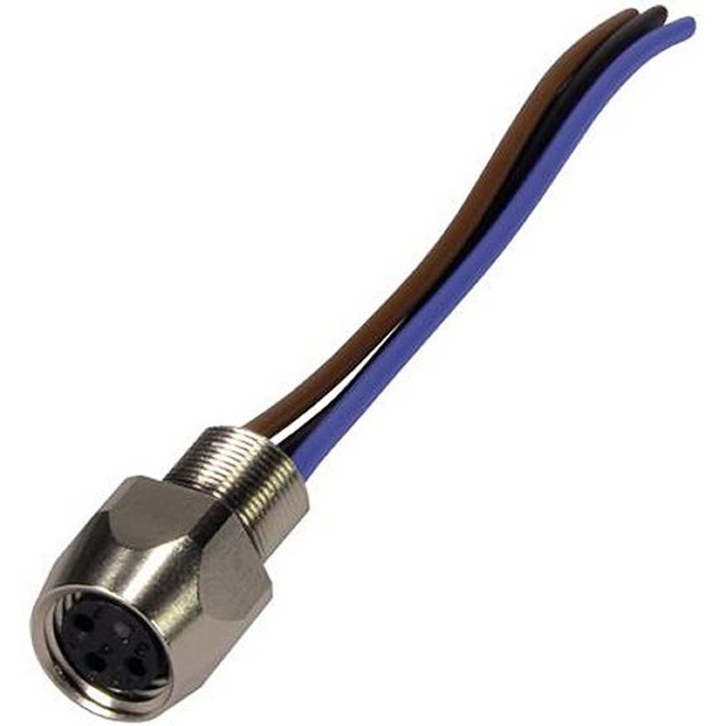 1 pcs - Harting Straight Female 3 way M8 to Unterminated Sensor Actuator Cable, 5m