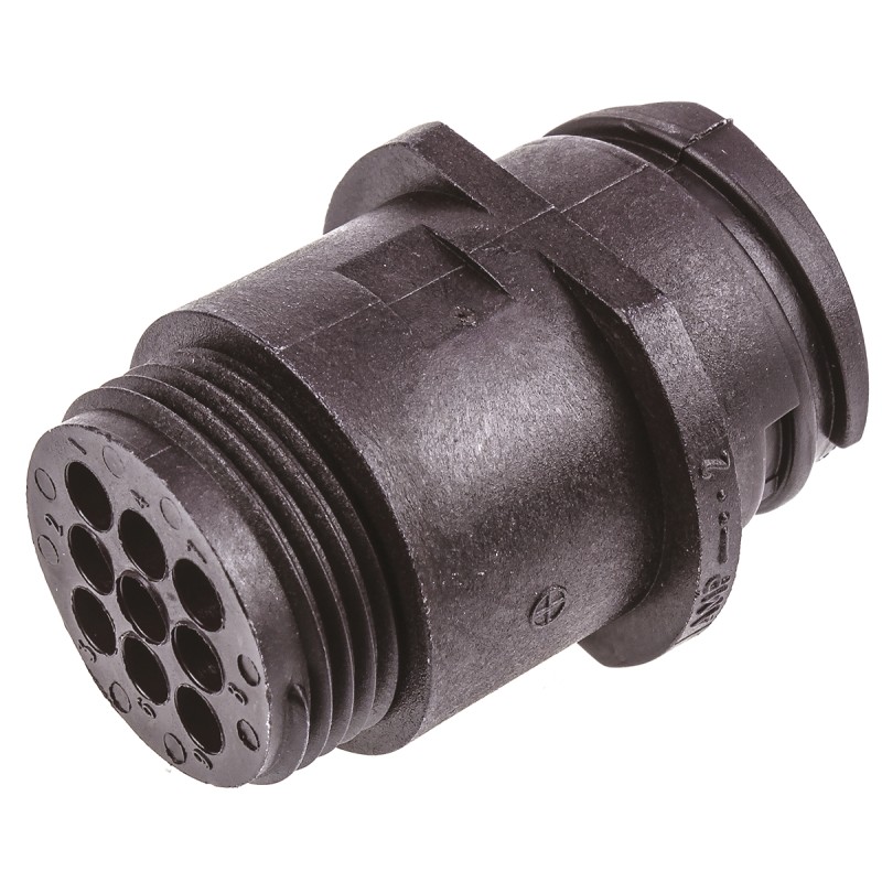 1 pcs - TE Connectivity Circular Connector, 9 Contacts, Cable Mount, Female