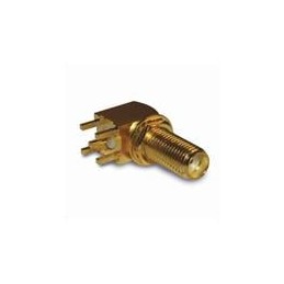 1 pcs : 132203-12 - RF Connectors / Coaxial Connectors R/A PCB Jk Thru-Hole