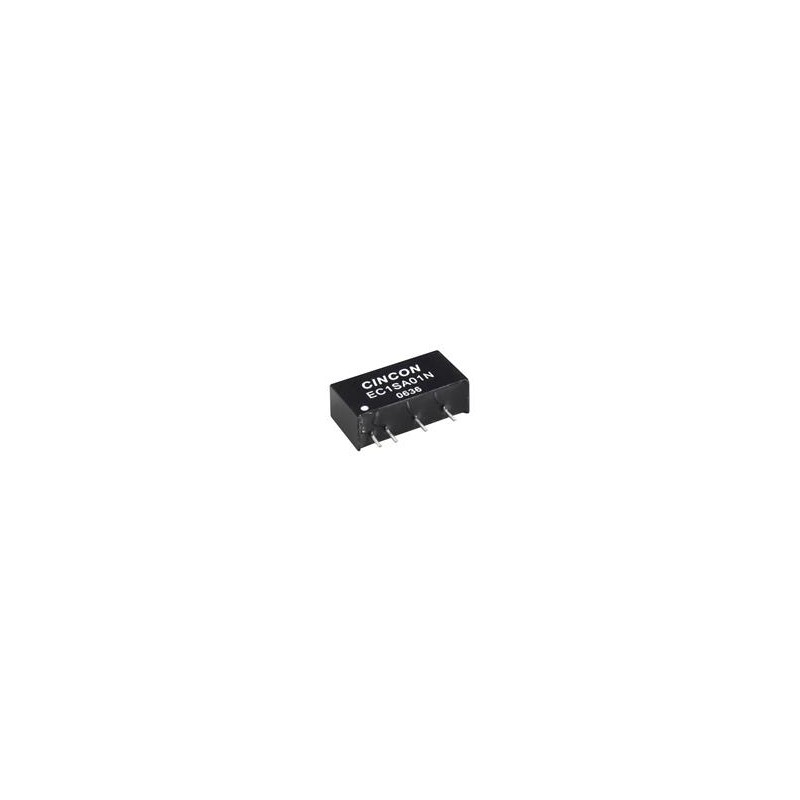 1 pcs : EC1SA24N - Isolated DC/DC Converters - Through Hole DC-DC Converter, 1 Watt, Unregulated Output, 24VDC Input, +/-12VDC O