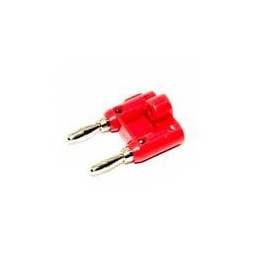 1 pcs : BU-PMDP-2 - Test Plugs & Test Jacks STACKABLE DOUBLE BANANA PLUG,RED