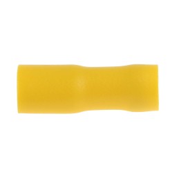 100 pcs - RS PRO Yellow Insulated Female Spade Connector, Receptacle, 6.35 x 0.8mm Tab Size, 4mm² to 6mm²