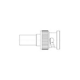 1 pcs : 2065-E00-C9201N - RF Connectors / Coaxial Connectors BNC 75 OHM PLUG FOR BELDEN 4694P CABLE
