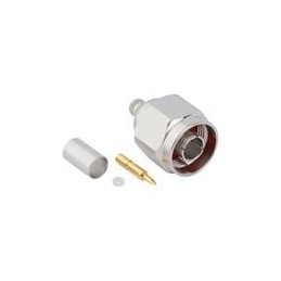 1 pcs : 172395 - RF Connectors / Coaxial Connectors Type N Str Crmp Plug LMR-240 50 Ohm