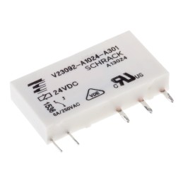 1 pcs - Wieland DIN Rail Power Relay, 24V dc Coil, 6A Switching Current, SPDT