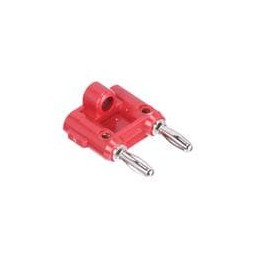 1 pcs : MDP-2 - Test Plugs & Test Jacks DOUBLE BANANA PLUG, SOLDERLESS, RED