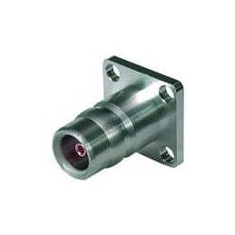 1 pcs : 23_QN-50-0-1/133_NE - RF Connectors / Coaxial Connectors QN straight flange receptacle jack(f)