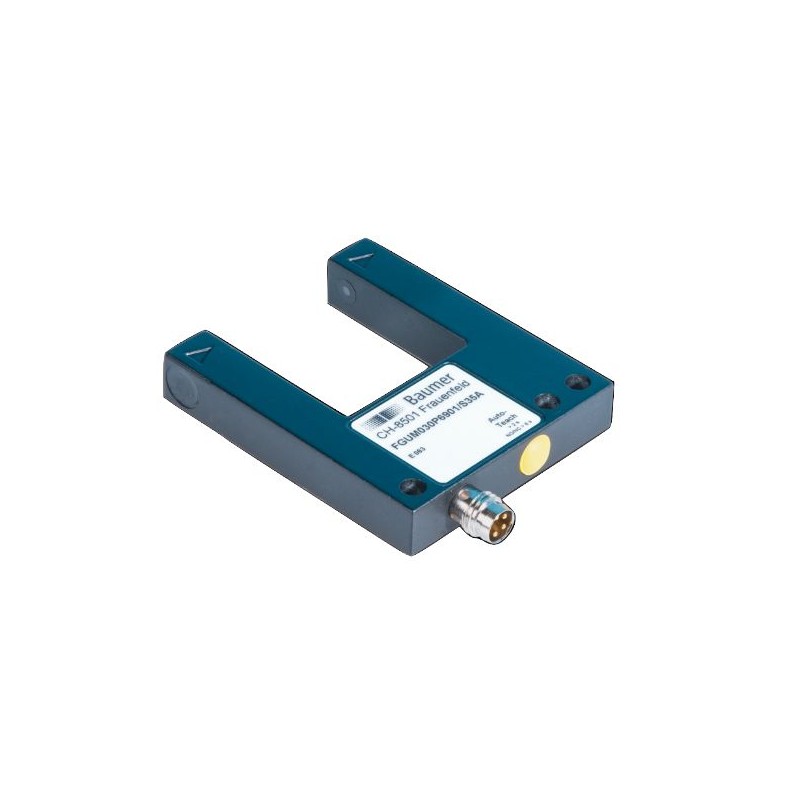 1 pcs - Baumer Through Beam Photoelectric Sensor, Fork Sensor, 30 mm Detection Range