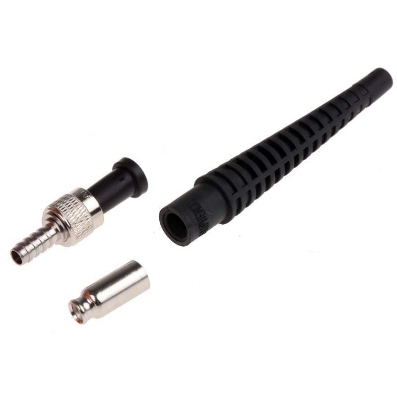 1 pcs - Amphenol Socapex, 905, SMA Multimode Simplex Fibre Optic Connector 128μm Fibre Size, 0.8dB Insertion Loss