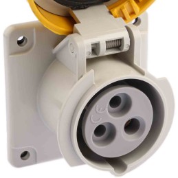 1 pcs - Scame Grey Socket, Rated At 16A, 100 - 130 V