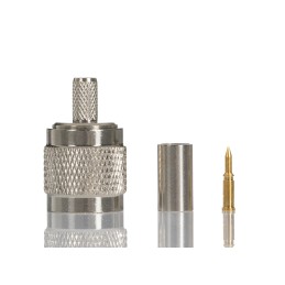 100 pcs - RS PRO, Plug Cable Mount TNC Connector, 50Ω, Crimp Termination, Straight Body