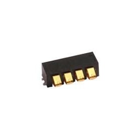 1 pcs : 009155004541006 - Battery Contacts 4 Way .4um Gold RT Angle 2.5mm