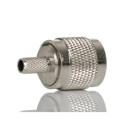 100 pcs - RS PRO, Plug Cable Mount TNC Connector, 50Ω, Crimp Termination, Straight Body