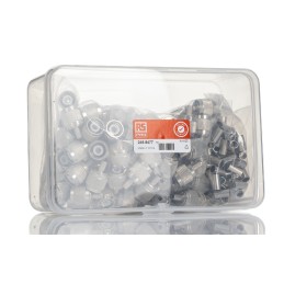 100 pcs - RS PRO, Plug Cable Mount TNC Connector, 50Ω, Crimp Termination, Straight Body