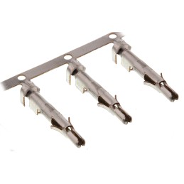 100 pcs - TE Connectivity Universal MATE-N-LOK Series Male Crimp Terminal, 20AWG Min, 14AWG Max