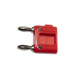 1 pcs : BU-PMDP-S-2 - Test Plugs & Test Jacks DOUBLE BANANA SHORTING PLUG,RED