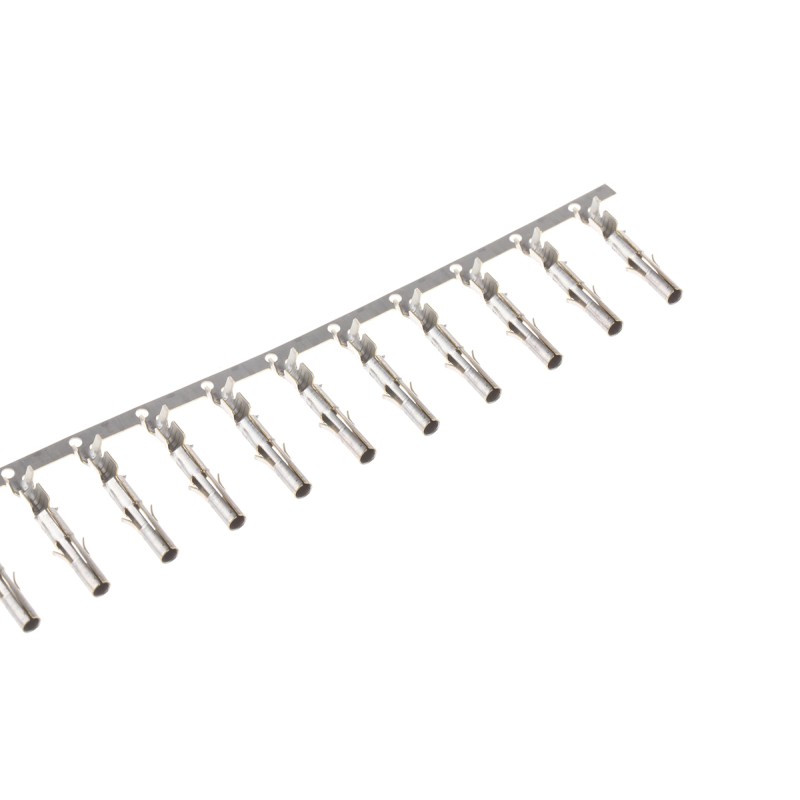 100 pcs - TE Connectivity Universal MATE-N-LOK Series Female Crimp Terminal, 24AWG Min, 18AWG Max