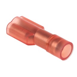 100 pcs - RS PRO Red Insulated Female Spade Connector, Receptacle, 4.75 x 0.5mm Tab Size, 0.5mm² to 1.5mm²