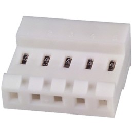 5 pcs - TE Connectivity MTA-156 Series 3.96mm Pitch Right Angle Cable Mount IDC Connector, Socket, 5 Way, 1 Row