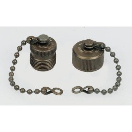 1 pcs - Amphenol 97 MIL-DTL-5015 Socket Dust Cap, Shell Size 20 IP66 Rated, with Olive Drab Cadmium Finish, Aluminium