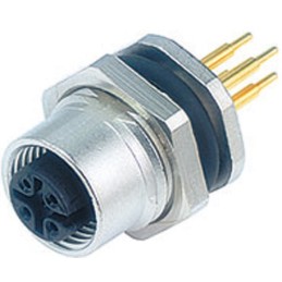 1 pcs - binder Circular Connector, 5 Contacts, Panel Mount, M12 Connector, Plug, Female, IP67, 713 Series