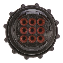 1 pcs - TE Connectivity Circular Connector, 9 Contacts, Cable Mount, Plug, Female, CPC Series 1 Series