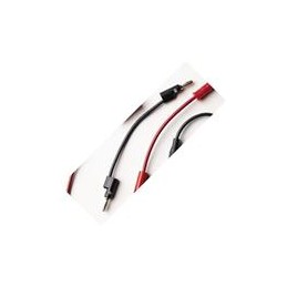 1 pcs : B-4-0 - Test Leads 4in. Banana Plug Patch Cord (Black)