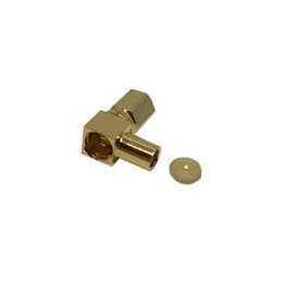 1 pcs : 7105-1561-010 - RF Connectors / Coaxial Connectors SSMC / RIGHT ANGLE PLUG FEMALE SOLDER TYPE FOR .085''/50 SR GOLD