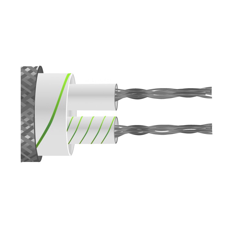 1 pcs - RS PRO Type K Thermocouple Wire, 5m, Glass Fibre Insulation, +350°C Max, 7/0.2mm