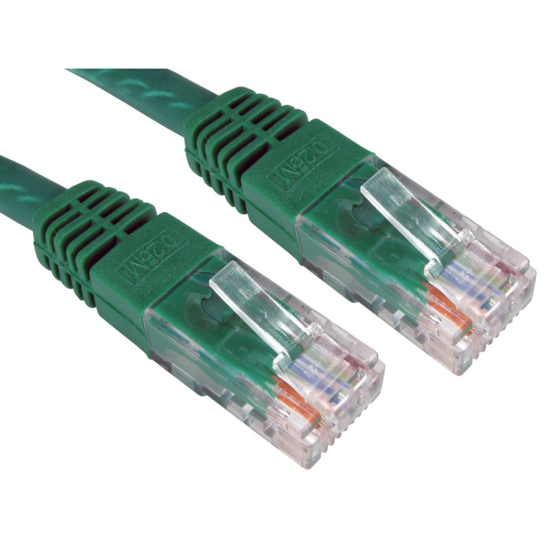 1 pcs - RS PRO Cat6 Straight Male RJ45 to Straight Male RJ45 Ethernet Cable, UTP, Green PVC Sheath, 1.5m