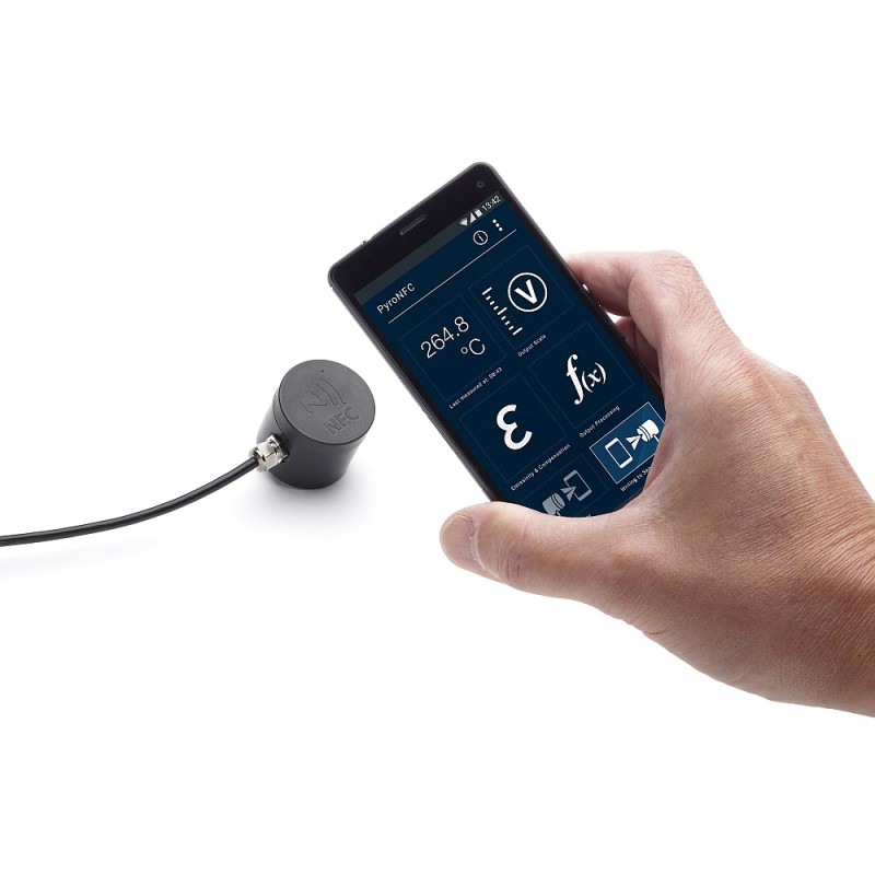 1 pcs - Calex PN151-K Type K Thermocouple NFC Infrared Temperature Sensor, 1m Cable, 0°C to +1000°C