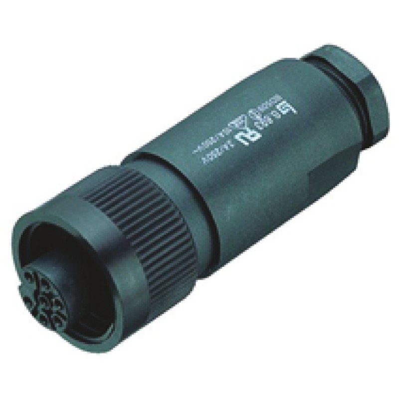 1 pcs - Binder Circular Connector, 7 Contacts, Cable Mount, Socket, Female, IP67, 693 Series