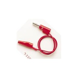 1 pcs : 3220-12-2 - Test Leads MINI CL/BANANA PLUG (RED)