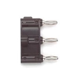 1 pcs : 2970-0 - Test Plugs & Test Jacks TRIPLE BANANA PLUG (BLACK)