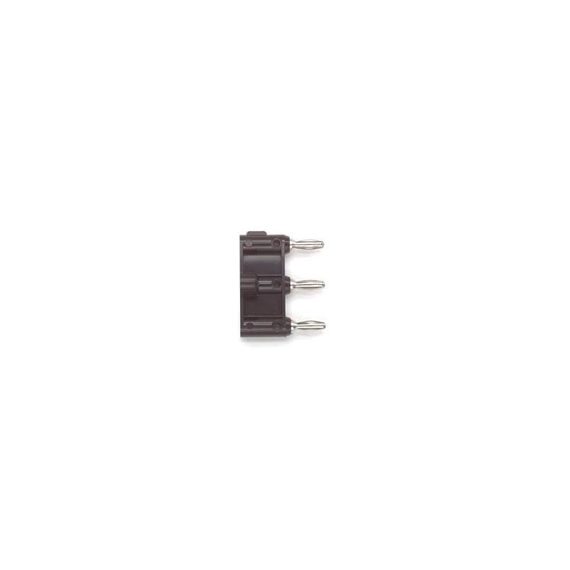 1 pcs : 2970-0 - Test Plugs & Test Jacks TRIPLE BANANA PLUG (BLACK)