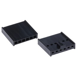 50 pcs - Molex, C-Grid III Female Connector Housing, 2.54mm Pitch, 6 Way, 1 Row