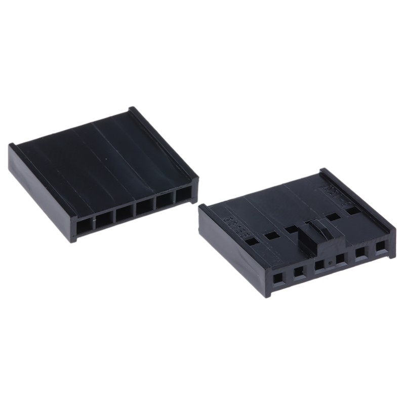 50 pcs - Molex, C-Grid III Female Connector Housing, 2.54mm Pitch, 6 Way, 1 Row