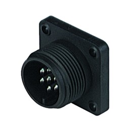 1 pcs - Hirschmann, CM 7 Way Panel Mount MIL Spec Circular Connector Plug, Socket Contacts,Shell Size 14, Screw Coupling,