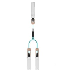 1 pcs - TE Connectivity QSFP-DD Multimode Round Fiber Cable Plug 2-Port 76 Pin-Position, 2418081-5